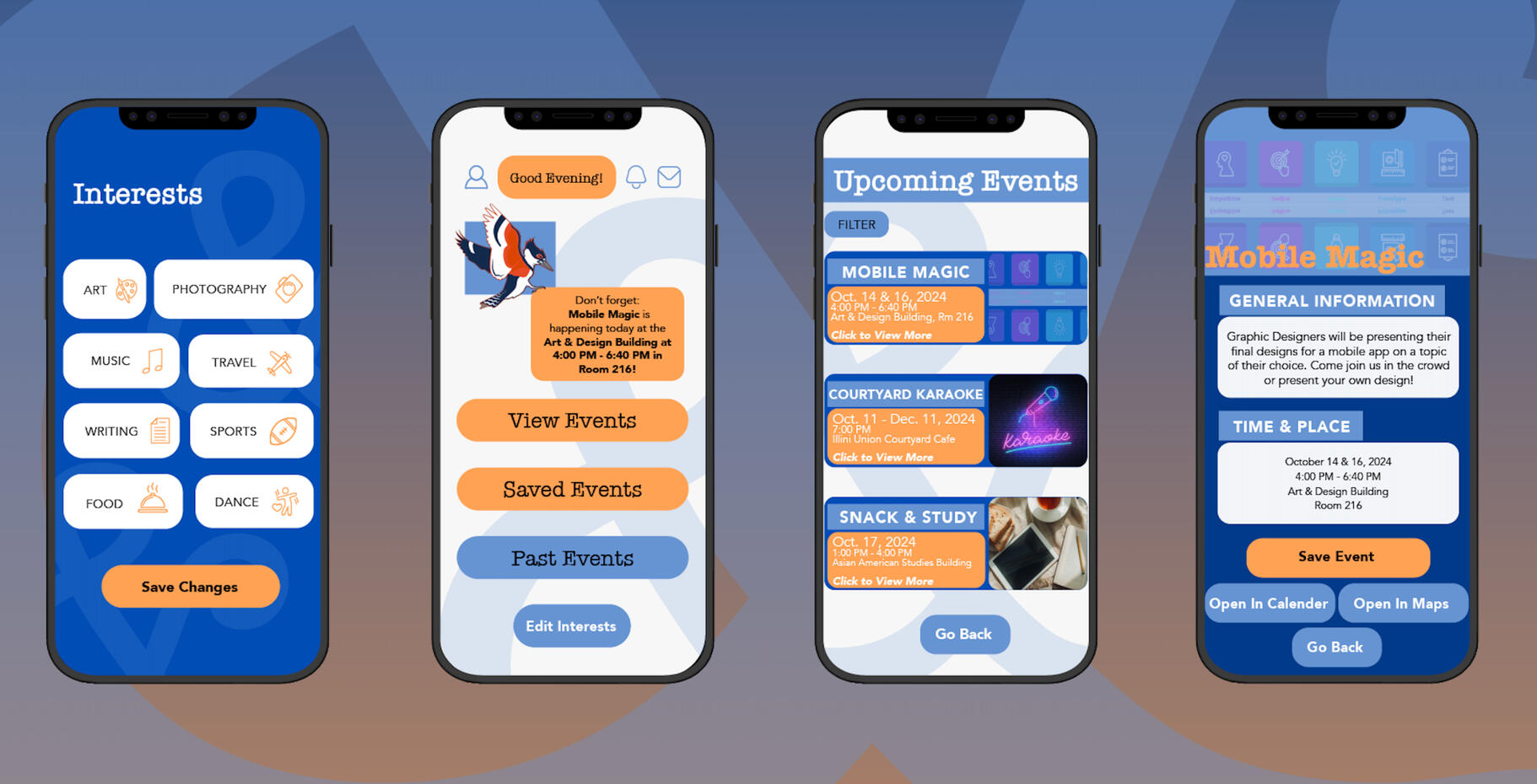 U &amp; I Events - Mockup Pt. 2